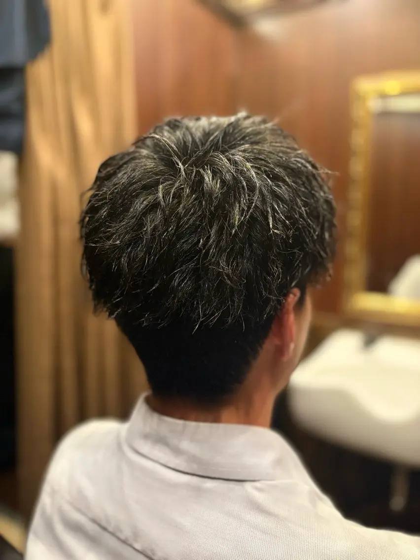 ショート パーマ メンズ メンズパーマ スパイラルパーマ HIROGINZA Yukinoのヘアスタイル