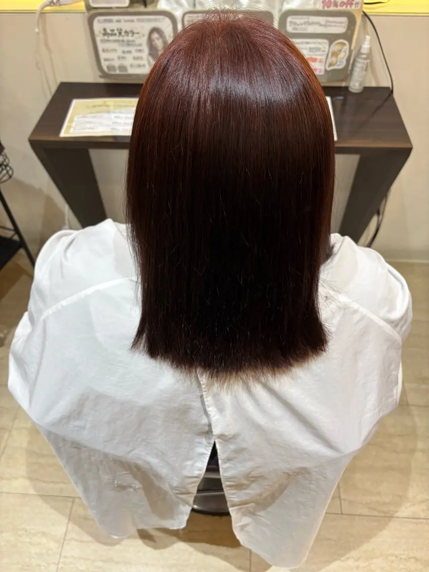 カラー ブラウンカラー ピンクカラー GARDENes府中 福馬可菜のヘアスタイル