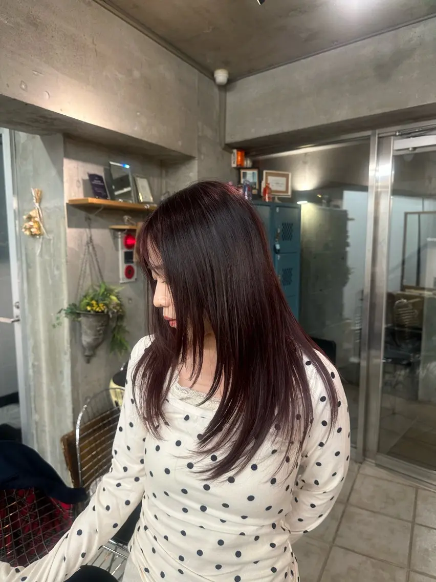 セミロング カラー 関谷 航太のヘアスタイル