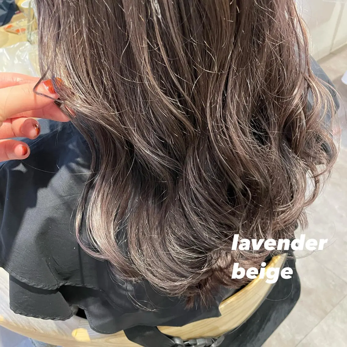 セミロング カラー パーマ ヘアアレンジ ブリーチ 透明感カラー ダブルカラー ブリーチなしカラー 🌿AMANE🌿 sakiのヘアスタイル
