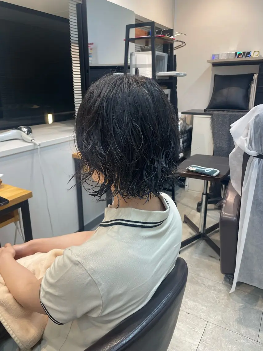 ショート パーマ ボブ/ショート 六本木/佐藤ゆり🎀のヘアスタイル