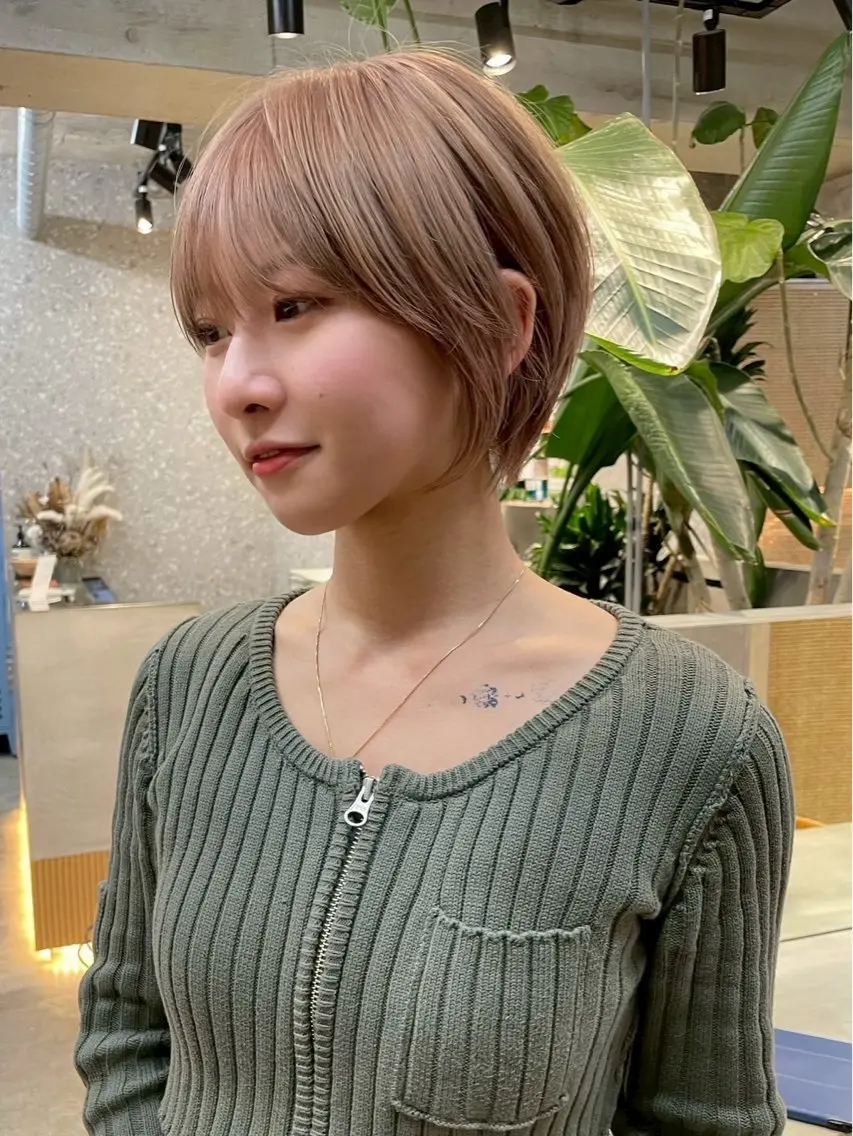 ショート カラー カット ✨ショートヘアカット 無料hiro✨のヘアスタイル