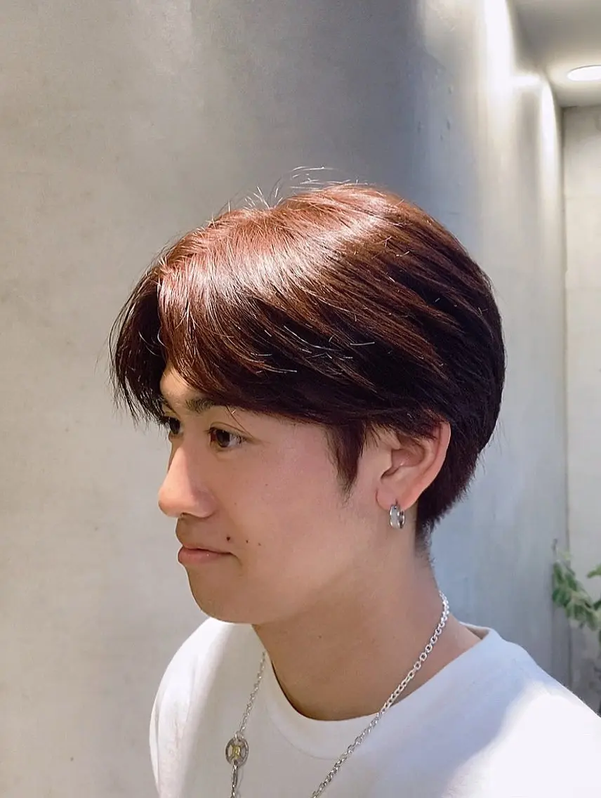 ショート カラー メンズ 佐々木 蓮のヘアスタイル