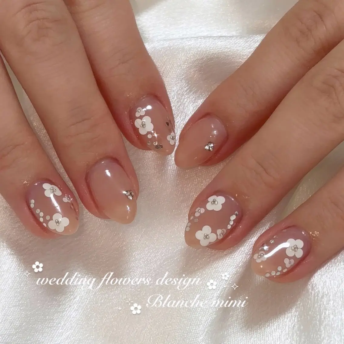 ネイル ハンドネイル Blanche mimi.u_aのネイルデザイン