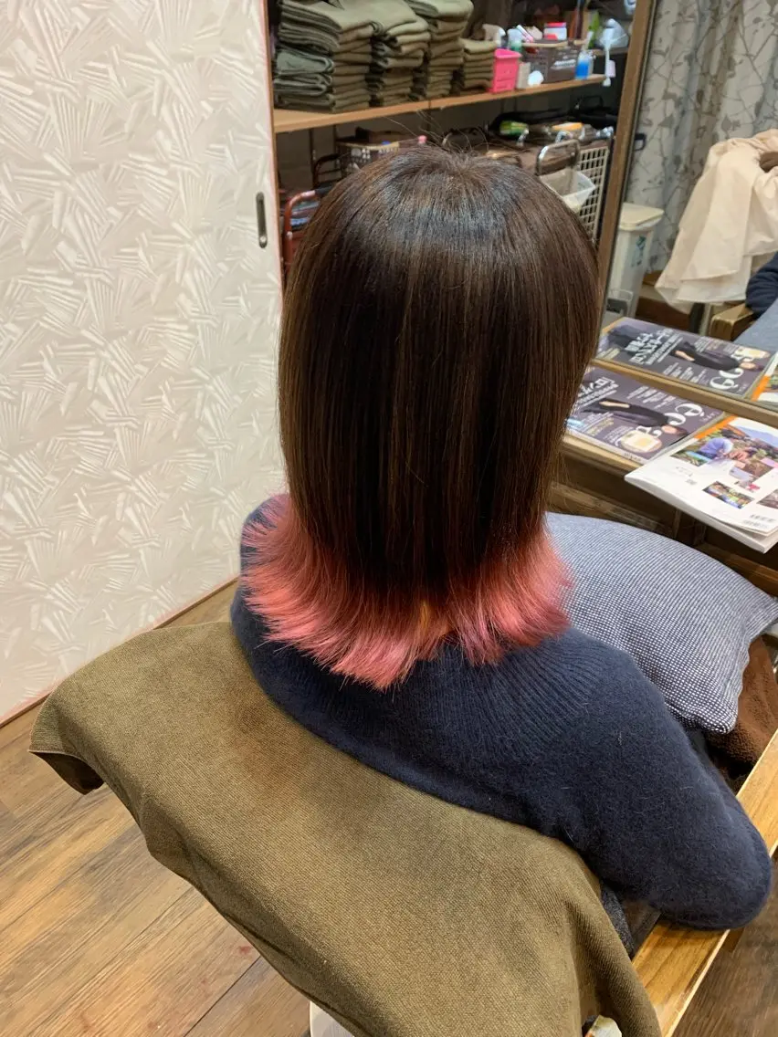 ミディアム カラー ツートーンカラー 大人女子&髪改善専門 Nobuフリーランスのヘアスタイル