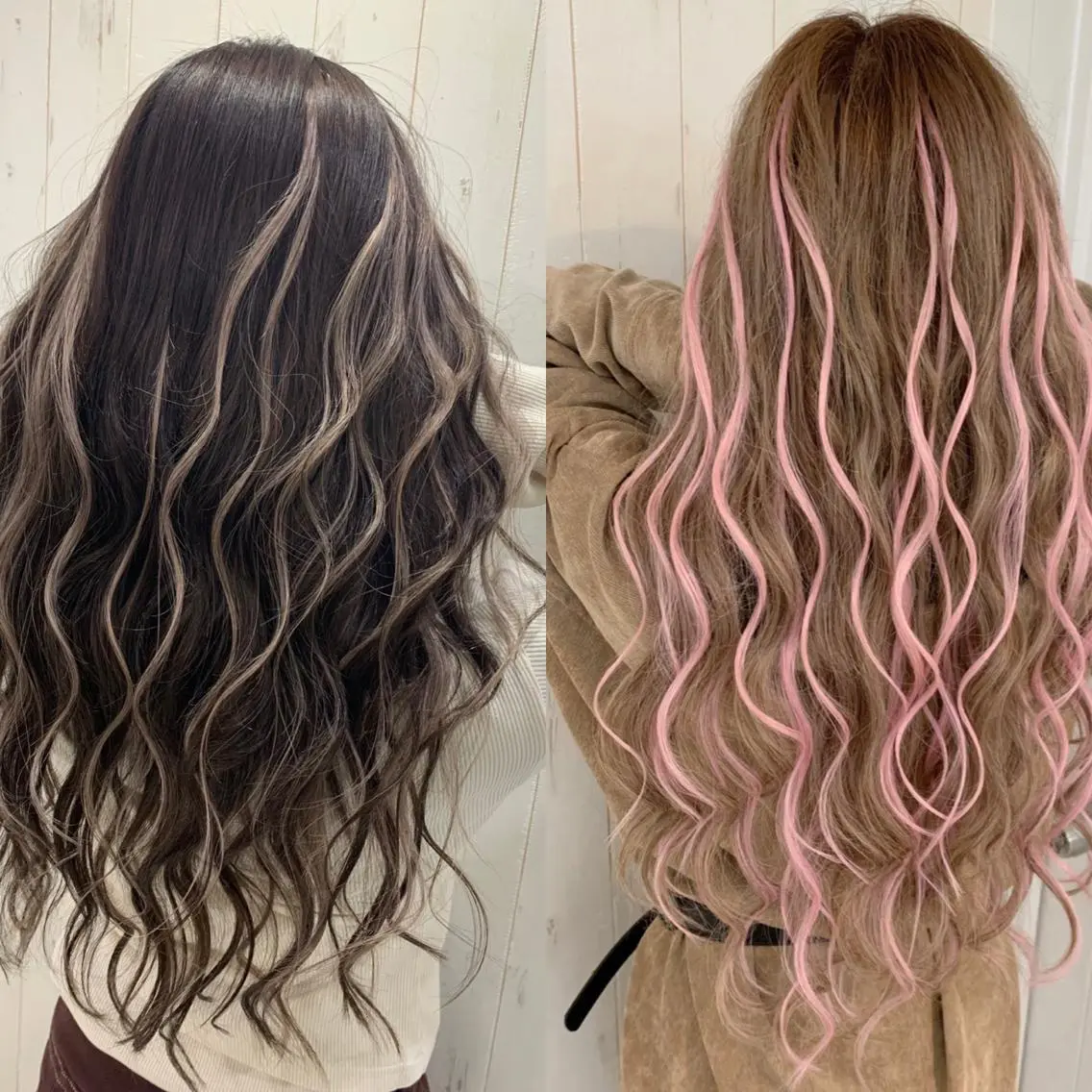 ロング エクステ ヘアカラー トリートメント 🧡可愛い色落ち🧡 ハイトーン特化🧡のヘアスタイル