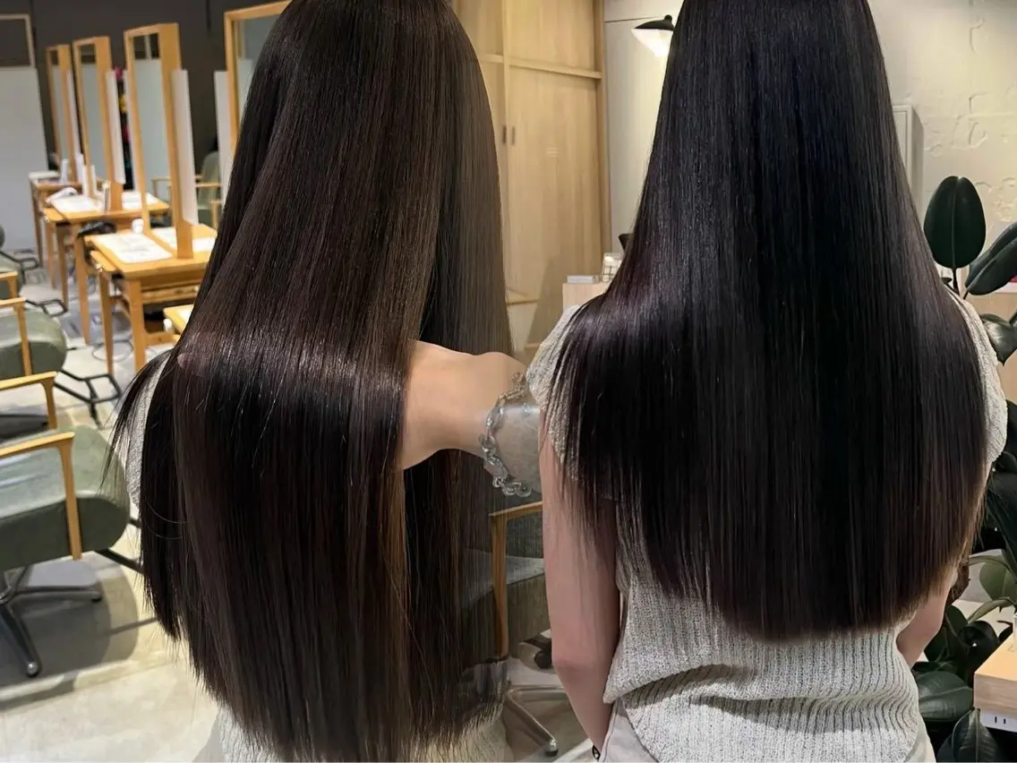 縮毛矯正🌀+レイヤーカットの写真