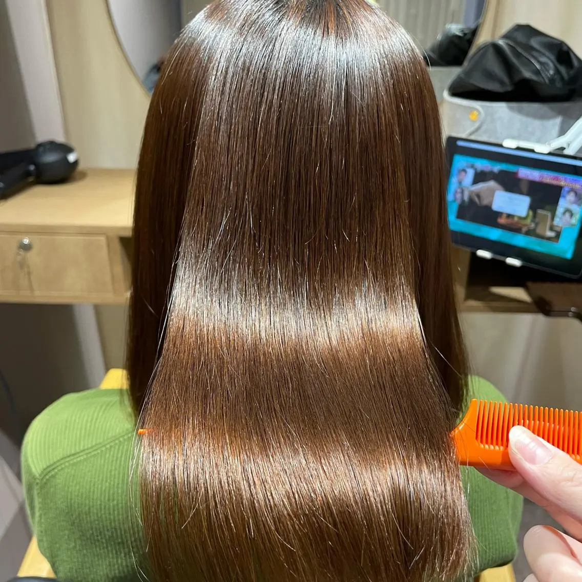 ロング 縮毛矯正 ✂️艶髪師 MAHO✂️のヘアスタイル