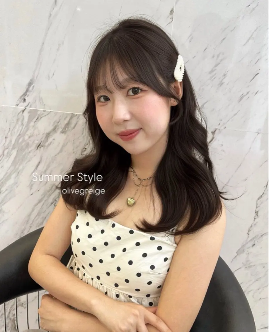 セミロング カラー ヘアカラー ParveMix ♡白神みやびのヘアスタイル