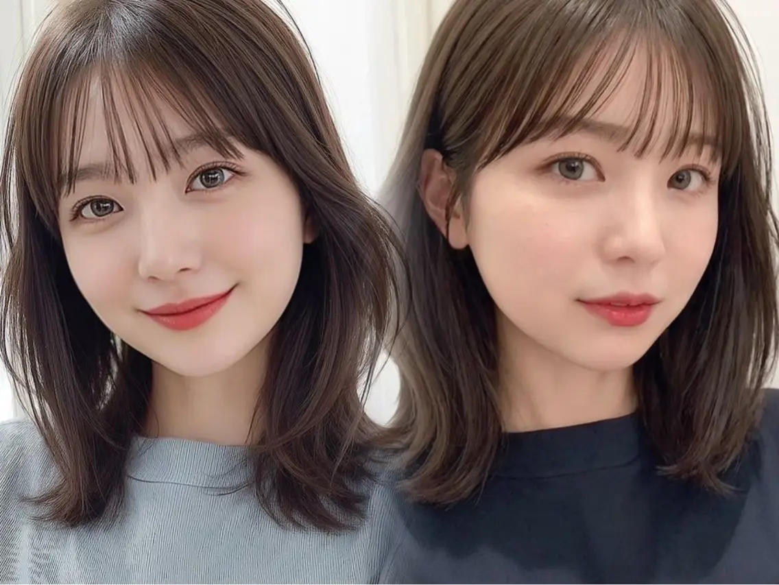 ミディアム カラー 💭比嘉 琉希💭のヘアスタイル