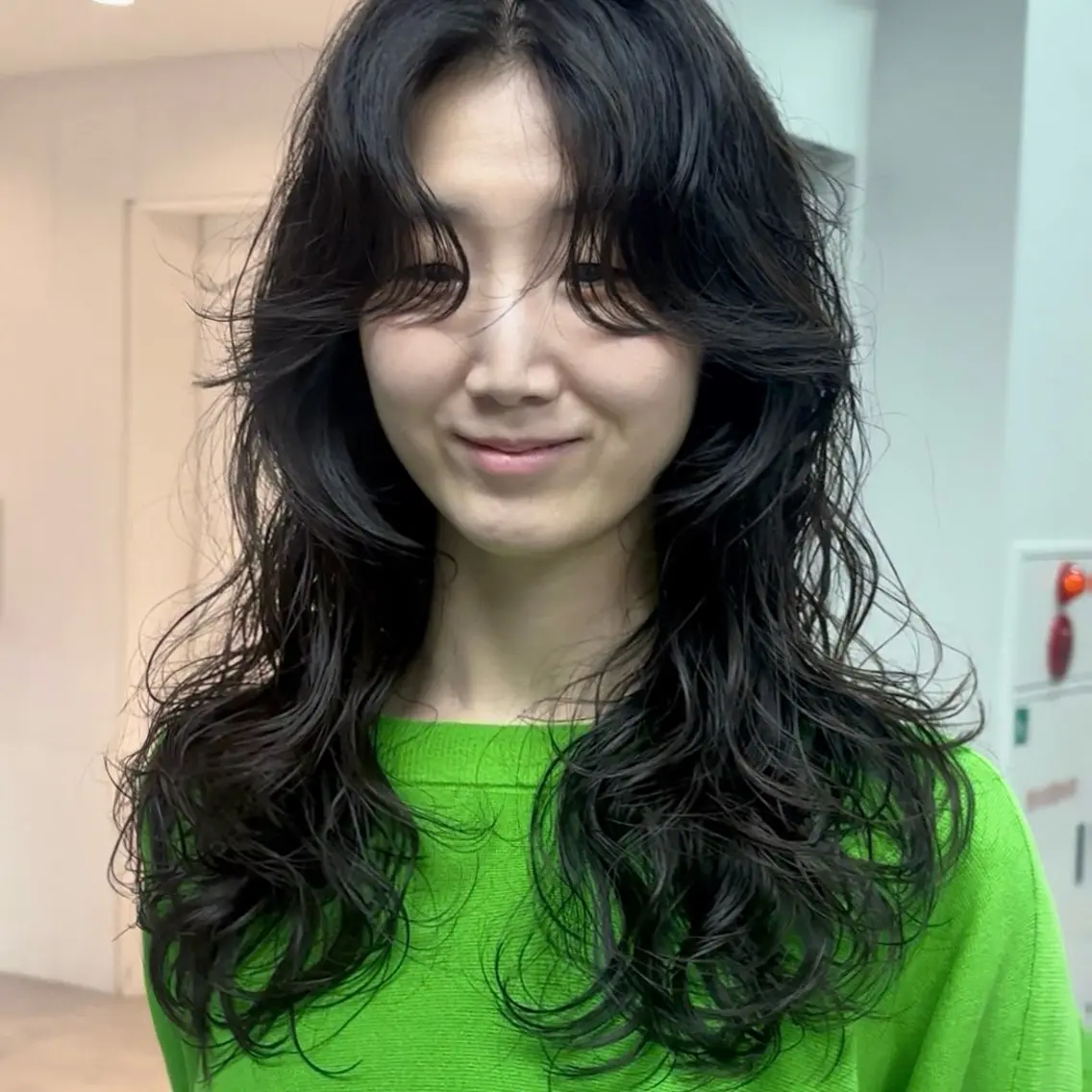 ミディアム パーマ カット パーマ トリートメント キイチロウ/銀座/ボ ブ/似合わせカットのヘアスタイル