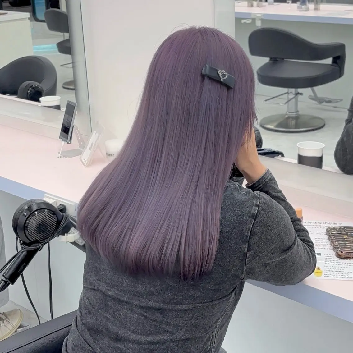 セミロング カラー カット ヘアカラー トリートメント ヘアセット ‎🎀HONOKA 🎀／似合わせカラーのヘアスタイル