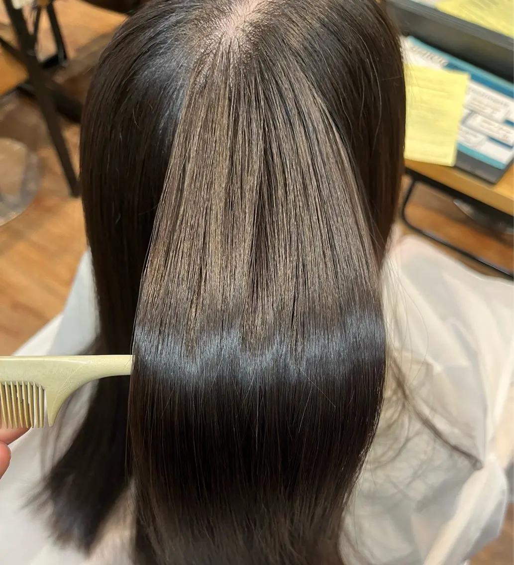 【低刺激×艶】カット+イノアカラー(白髪カバーOK)+2step艶TRの写真
