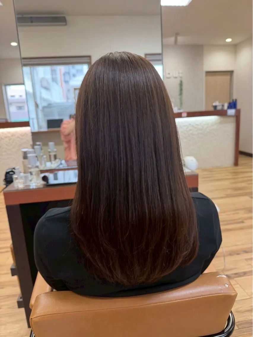 セミロング トリートメント ヘアカラー トリートメント début / みやびのヘアスタイル