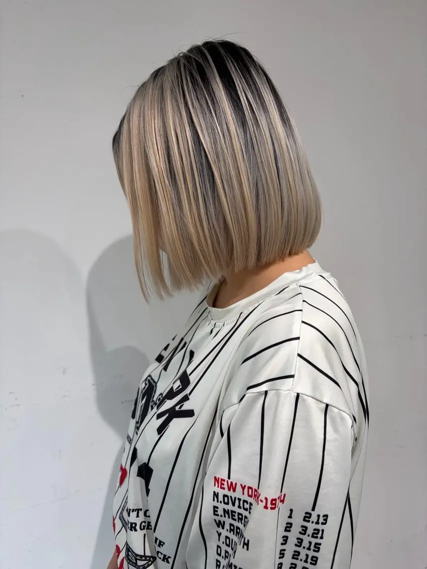 ミディアム ヘアカラー Aika LA.MIUのヘアスタイル