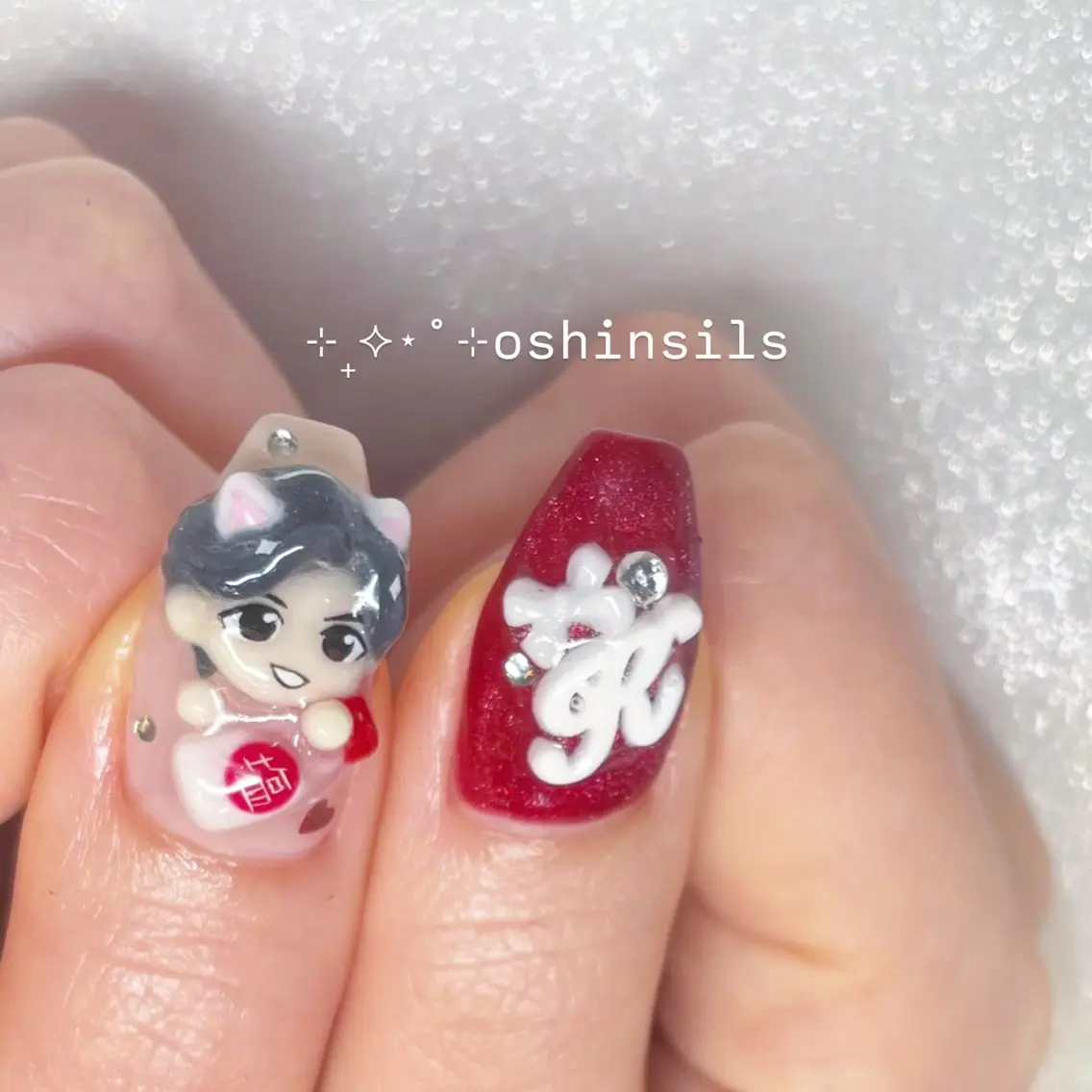 ネイル ボルドー ぷっくりネイル バレンタイン ハンドネイル フットネイル Tsukahara 🌷仙台PARCOのネイルデザイン