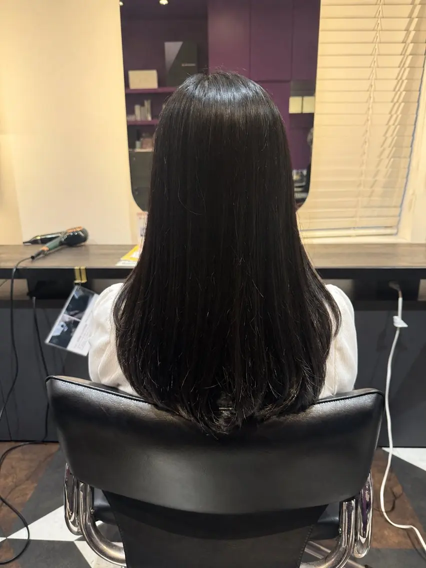 ロング カラー ケアカラー 髪質改善 トリートメント 加藤 まりえのヘアスタイル