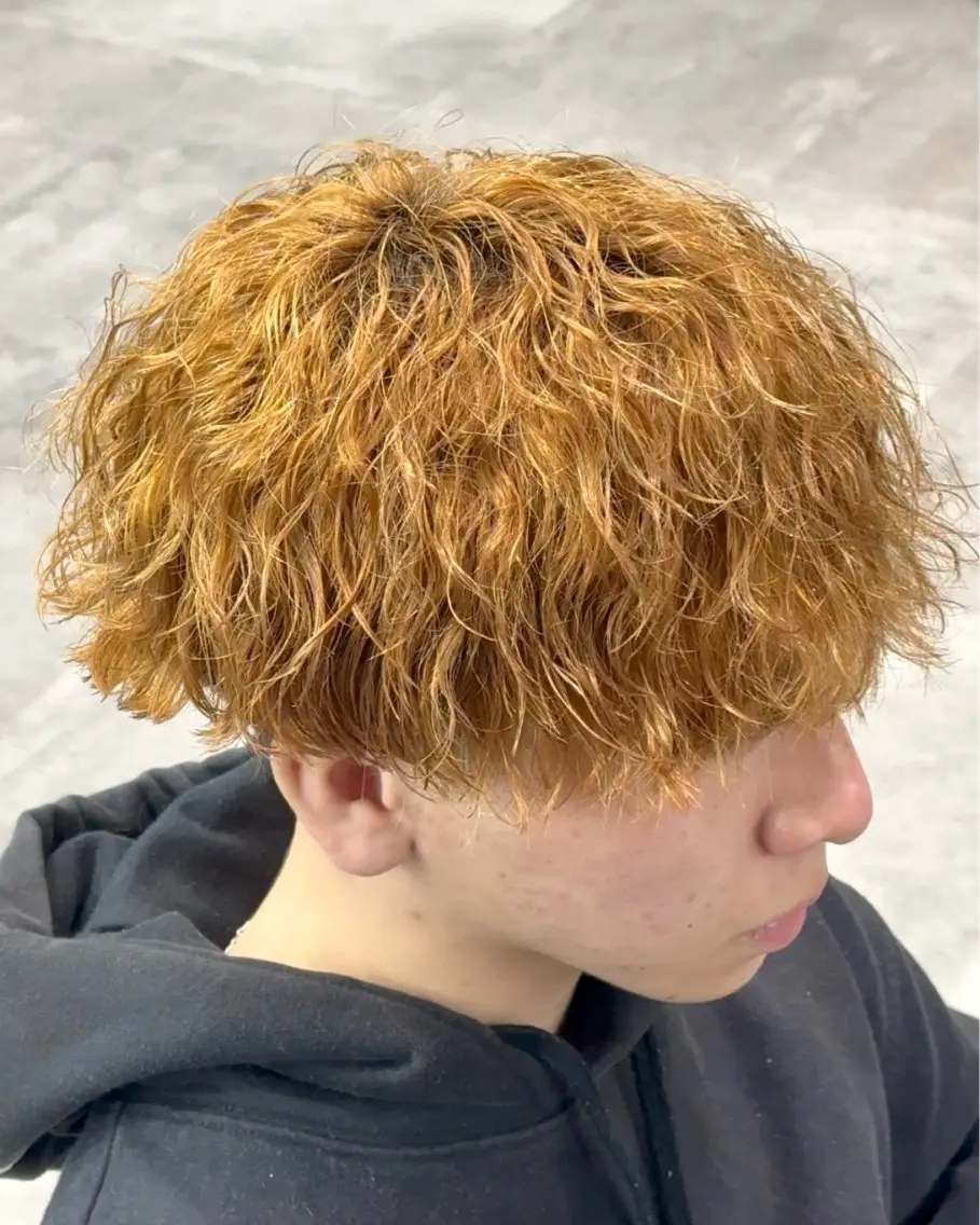 メンズ メンズブリーチ メンズパーマ カット パーマ 👑メンズパーマ👑 /原宿/かずまのヘアスタイル