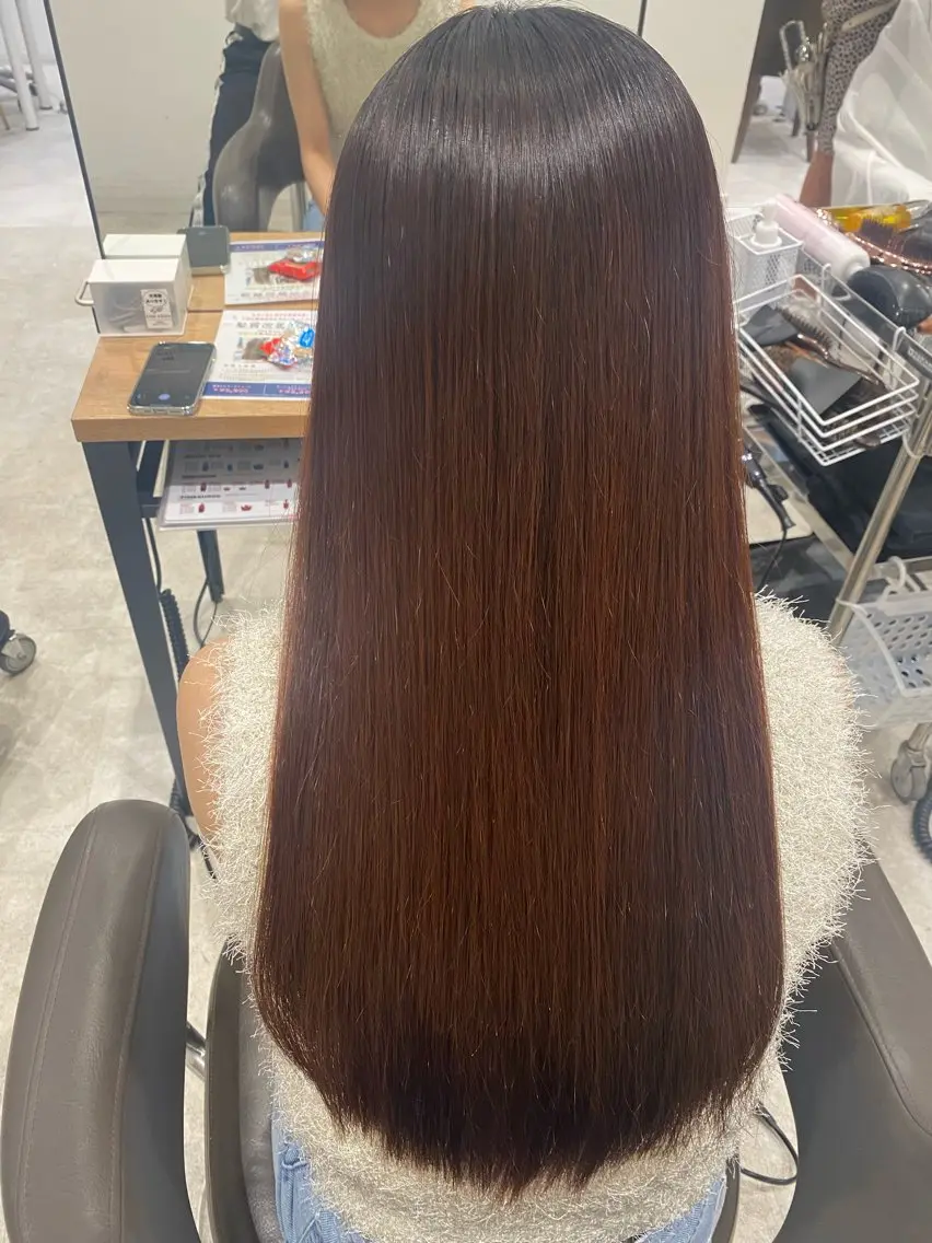 ロング 縮毛矯正 Conon 響のヘアスタイル