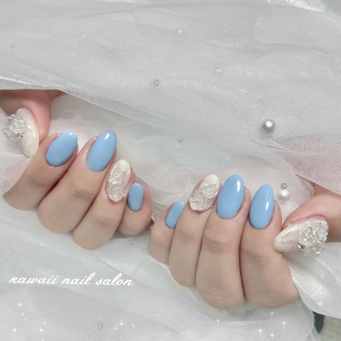 ネイル ジェルネイル 韓国ネイル マグネットネイル 持ち込み ワンカラーネイル ハンドネイル ハンドケア Kawaii Nail Salonのネイルデザイン