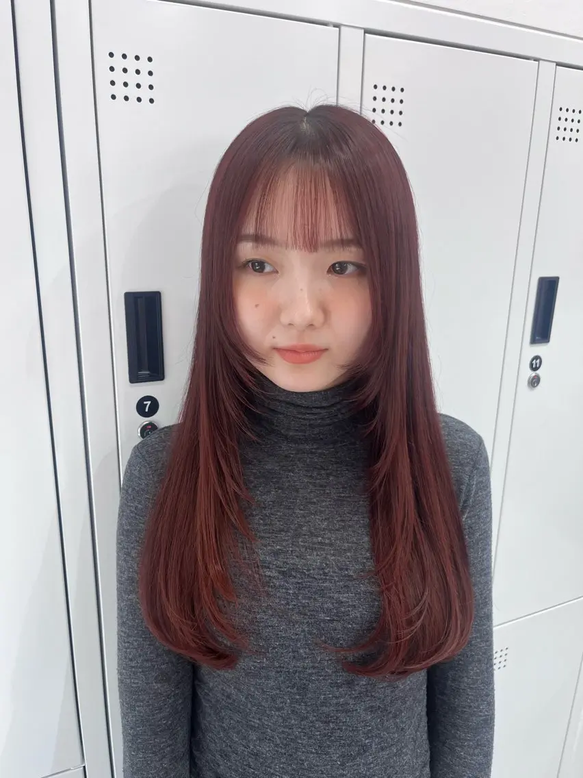 ロング カラー ヘアアレンジ 𝐠𝐢𝐫𝐥𝐲 𝐦𝐨𝐝𝐞🖤のヘアスタイル