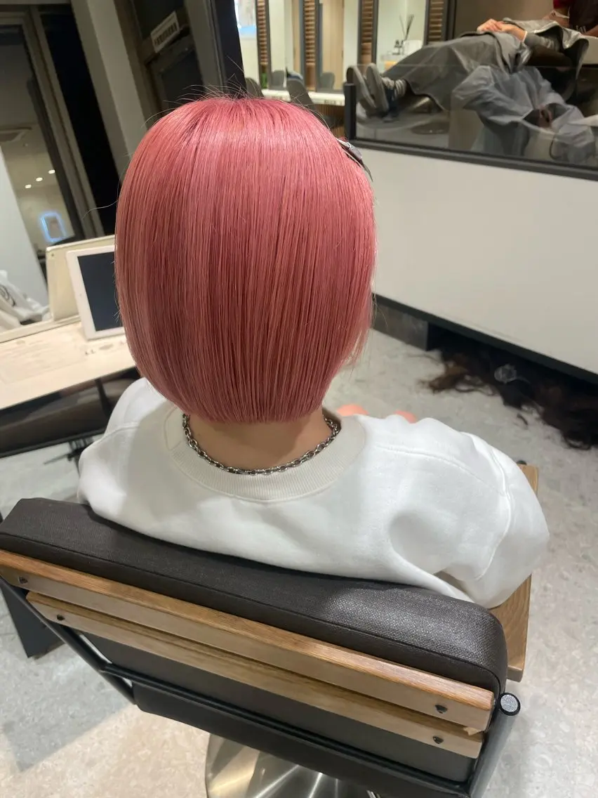 ショート カラー ヘアカラー トリートメント Aster 店長 れおんのヘアスタイル
