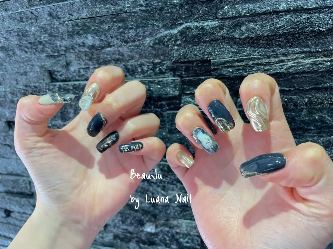 ネイル ミラーネイル ハンドネイル BeauJu by Luana Nailのネイルデザイン