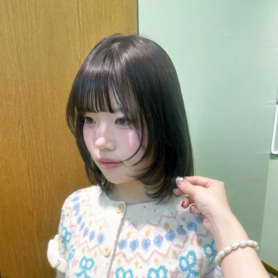 盛れる顔まわり🤍ぷつっとボブ×顔周りレイヤー(今だけ前髪カット無料)の写真