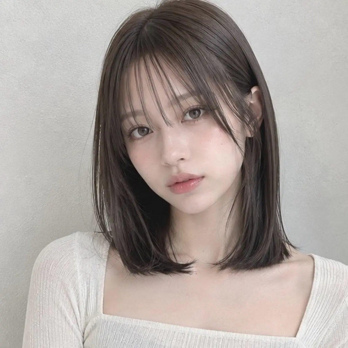 ミディアム 佐藤 桃子のヘアスタイル