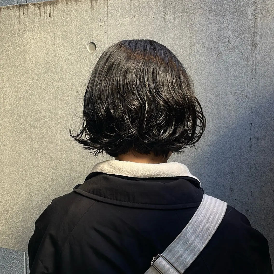 ショート パーマ カット パーマ ミディアム レイヤー /アレンジ/篠崎渚彩のヘアスタイル