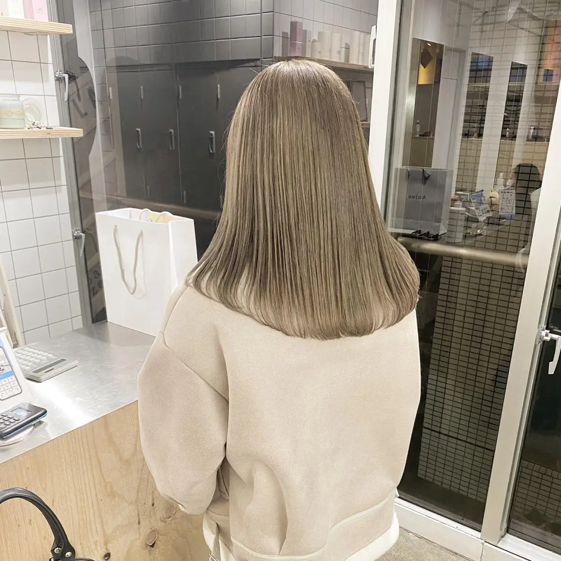 ミディアム オリーブ、カーキ系 No.1シラトリのヘアスタイル
