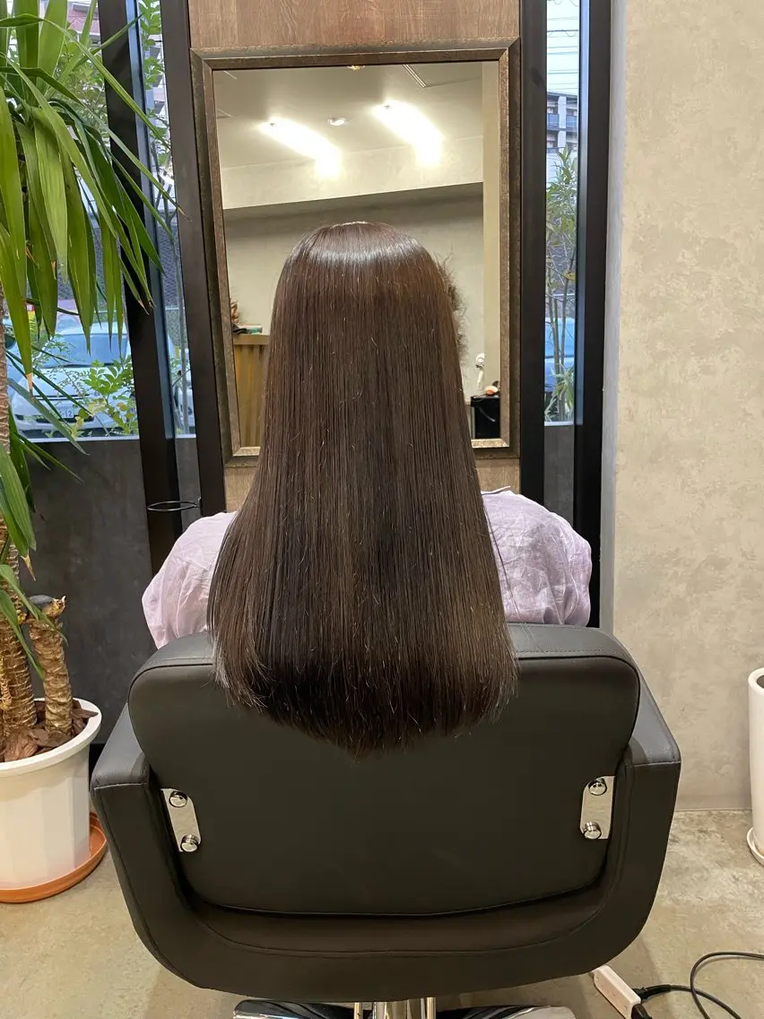 ロング 縮毛矯正 透明感カラー/ 髪質改善町田佑人のヘアスタイル