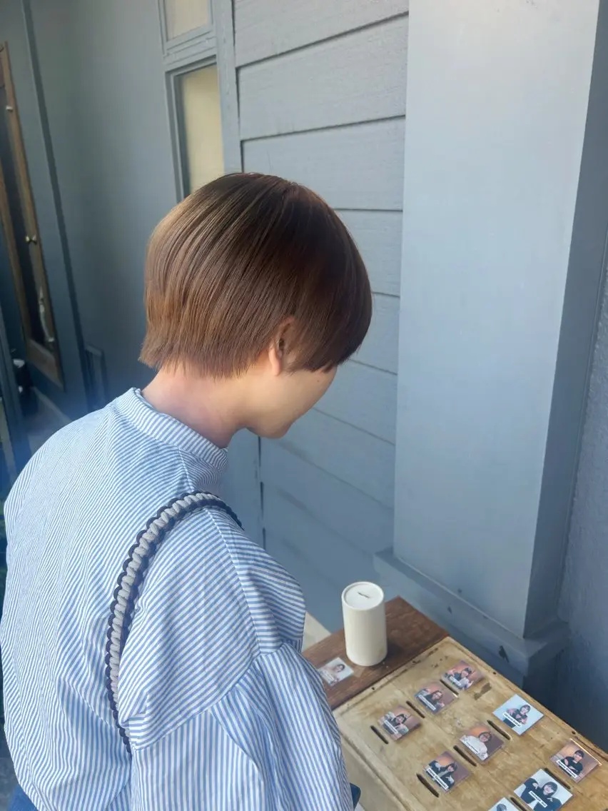 🎀ワンカラー＋眉カットデザイン🎀の写真