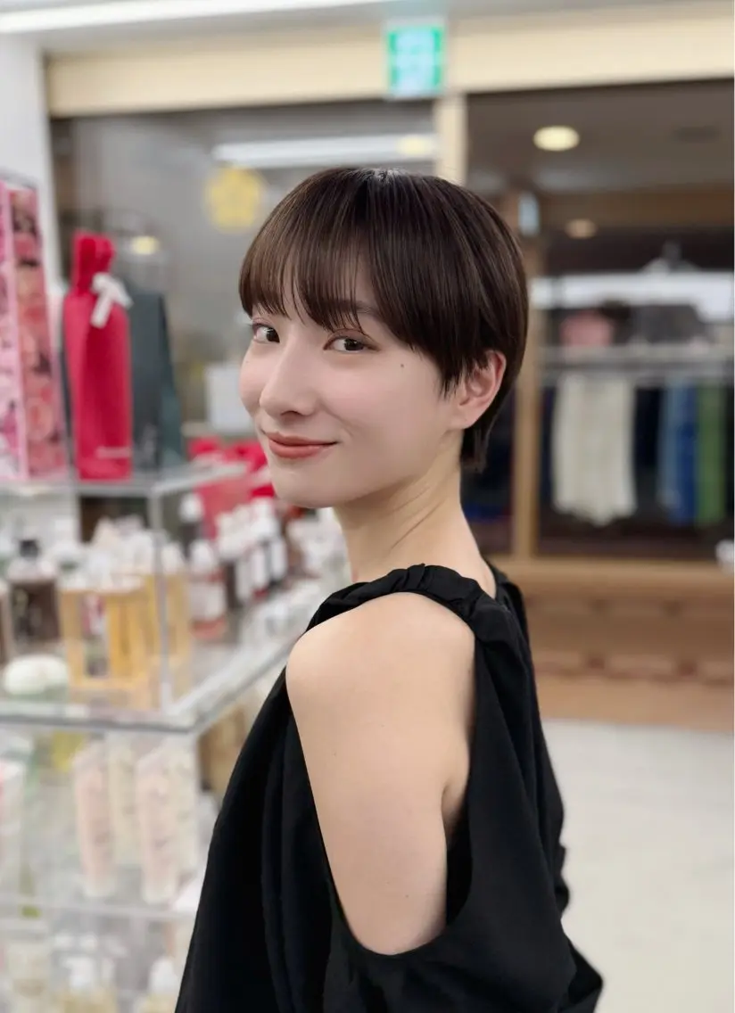 ショート 丸みショート ボブ くせ毛 髪質改善 ショートヘア カット 縮毛矯正 トリートメント ☀️朝５分で決まる ショート/廣瀬隆志のヘアスタイル