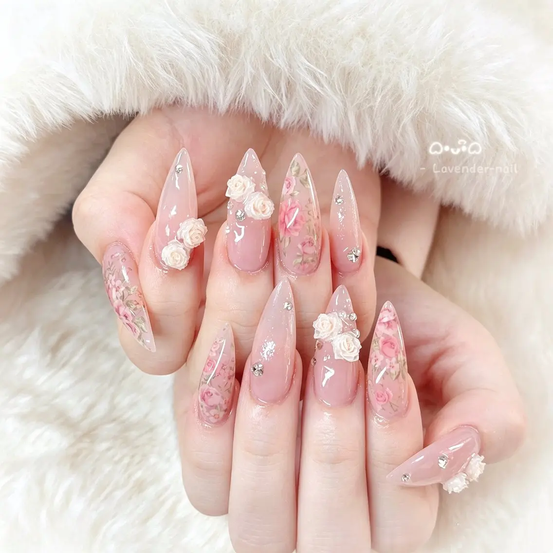 ネイル ハンドネイル Lavender nail·中島公園のネイルデザイン