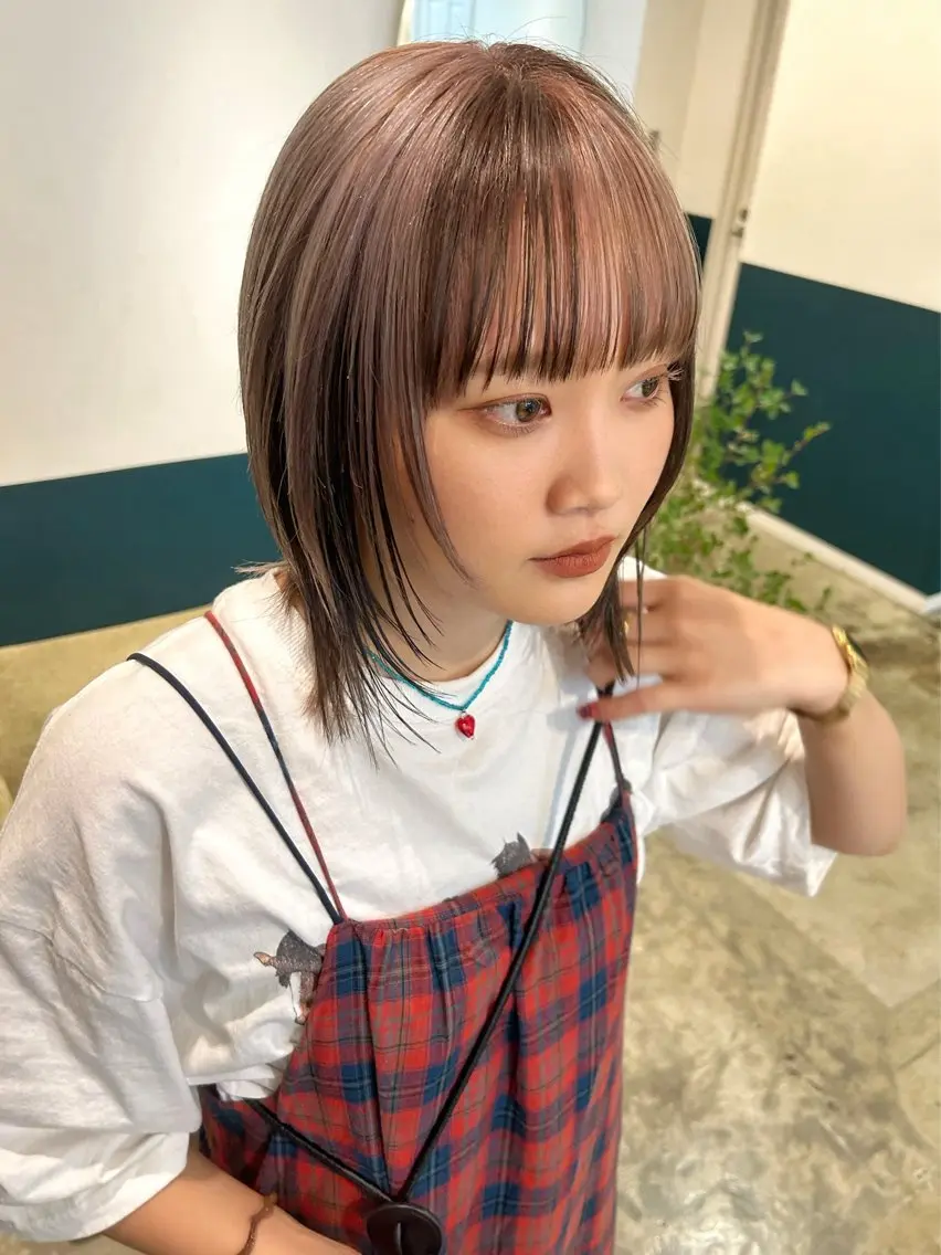 ミディアム カラー デザインカラー カット ヘアカラー カラーリスト菅野 竜矢🌈のヘアスタイル