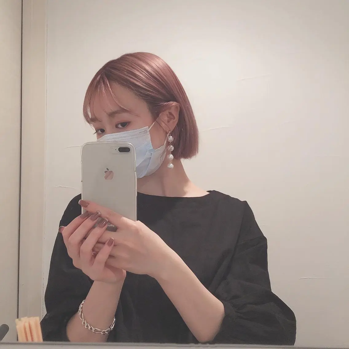 ショート カラー ヘアアレンジ マツエク・マツパ ベージュカラー ピンクカラー ピンクベージュ カラーマツエク 透明感カラー🫧ヘア セット🫧松本菜月の眉毛・アイブロウイメージ