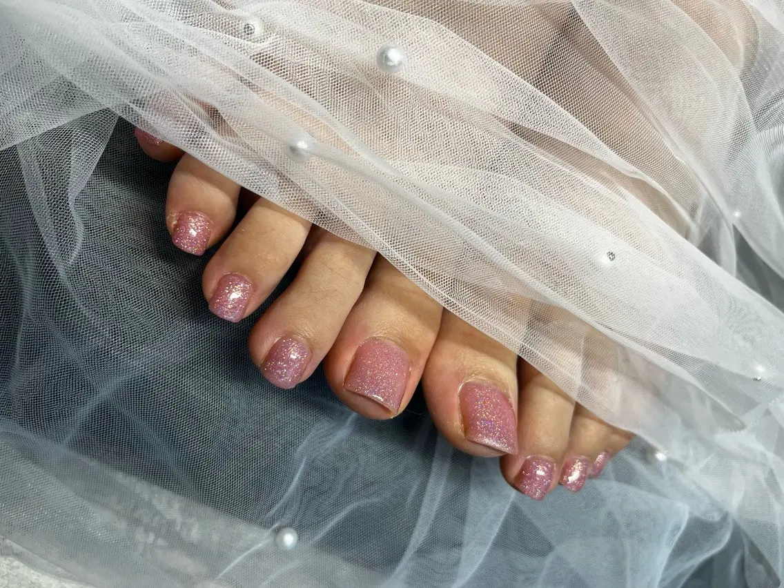 【Foot】ワンカラー・ラメグラの写真