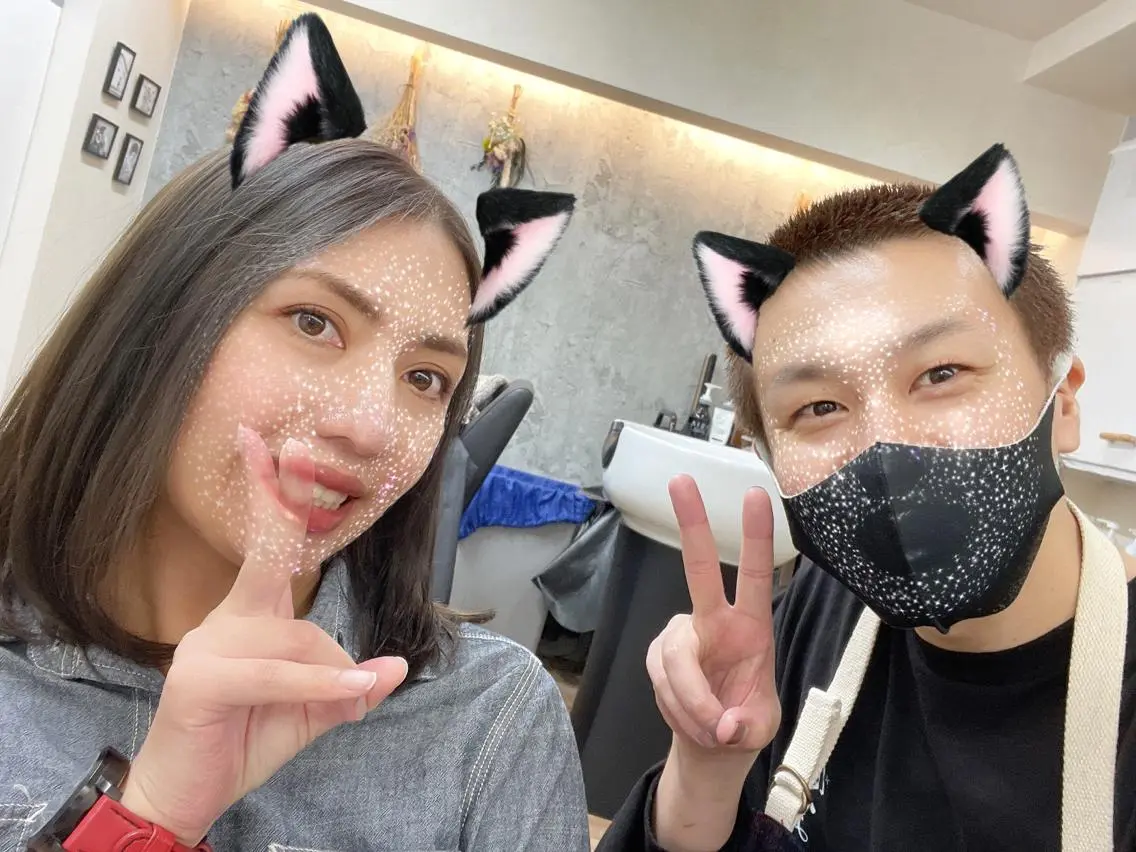 セミロング カラー ハイライトカラー インナーカラー ハイライト 髪質改善 韓国風ヘア TOWA 野村 コウダイのヘアスタイル