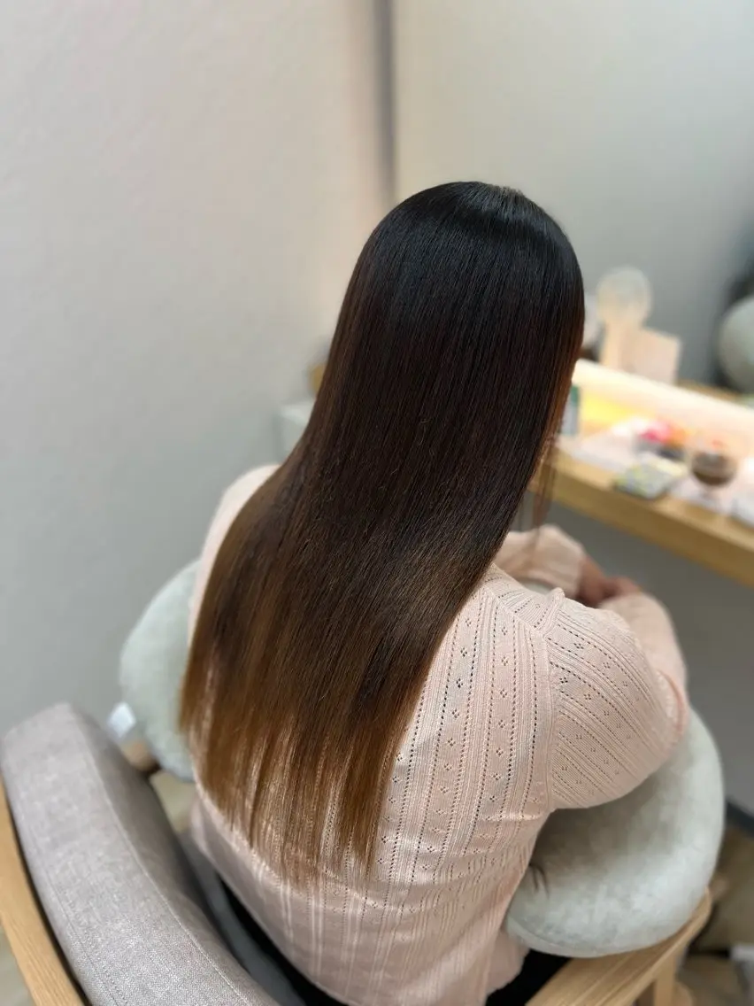 ロング カット 縮毛矯正 トリートメント ECLART 町田　井口聖也のヘアスタイル