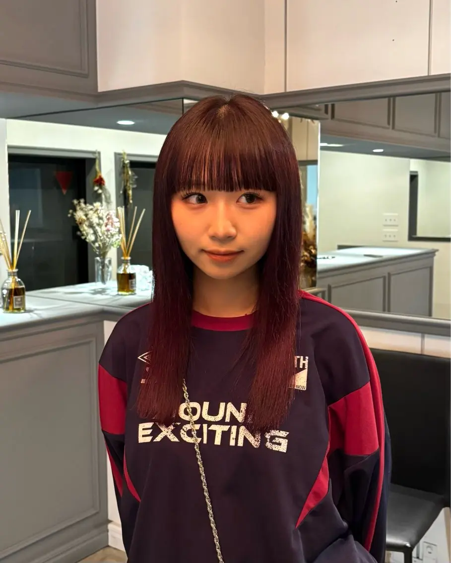 ロング カラー ヘアカラー 関口 玲那のヘアスタイル