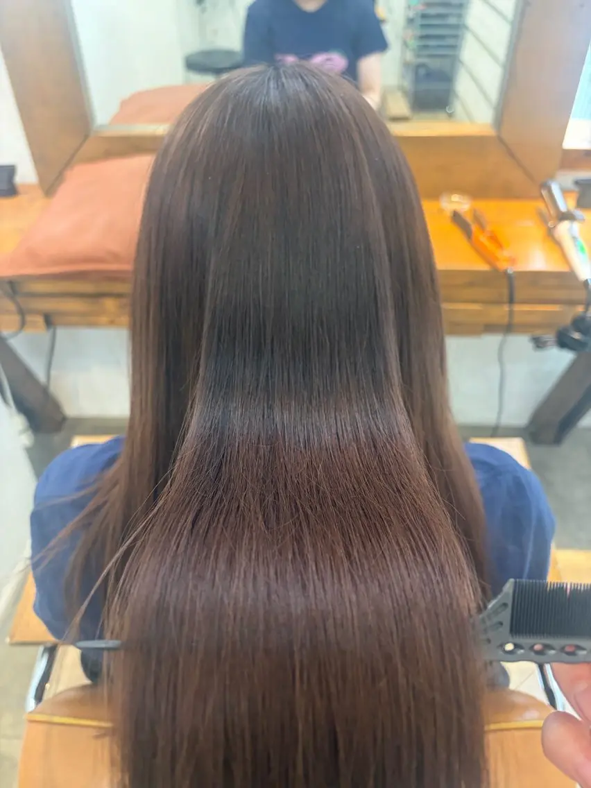 ロング 手島 美月のヘアスタイル