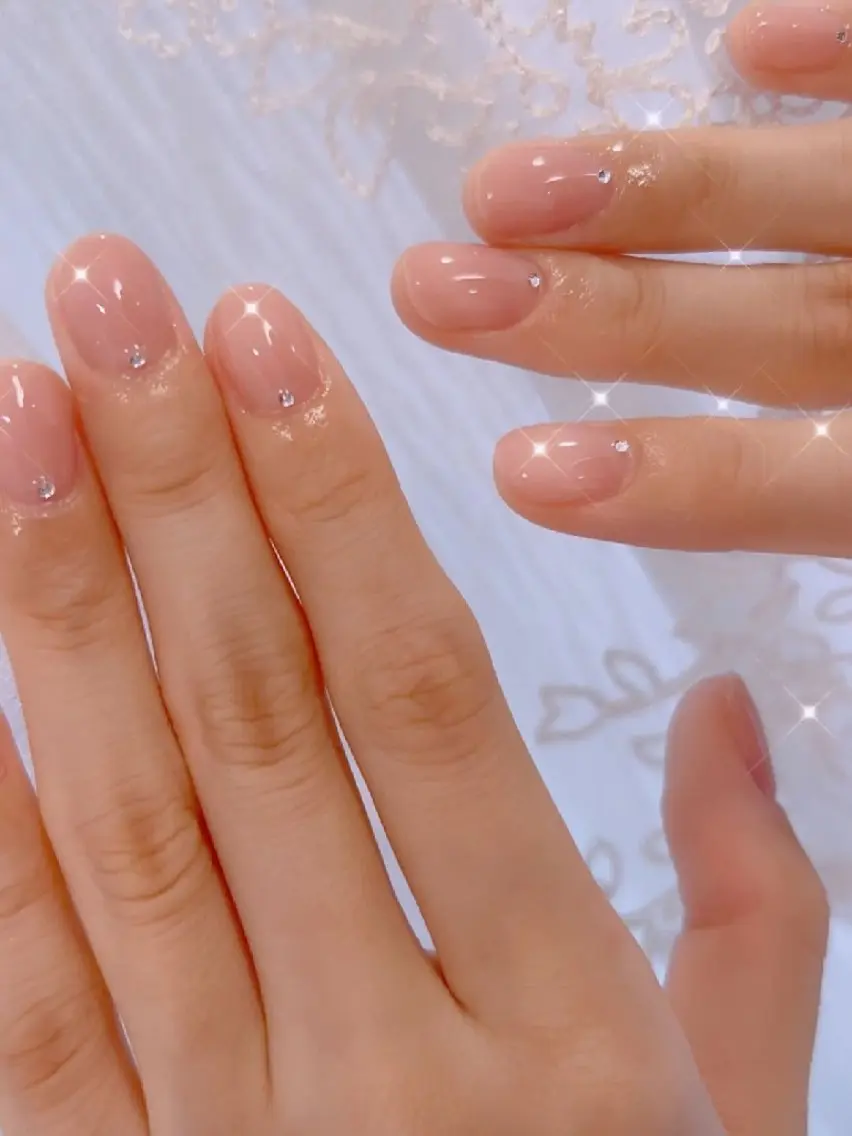 ネイル 長さ出し ジェルネイル 韓国ネイル マグネットネイル ニュアンスネイル I LOVE ME NAIL.｡.:*♡のネイルデザイン