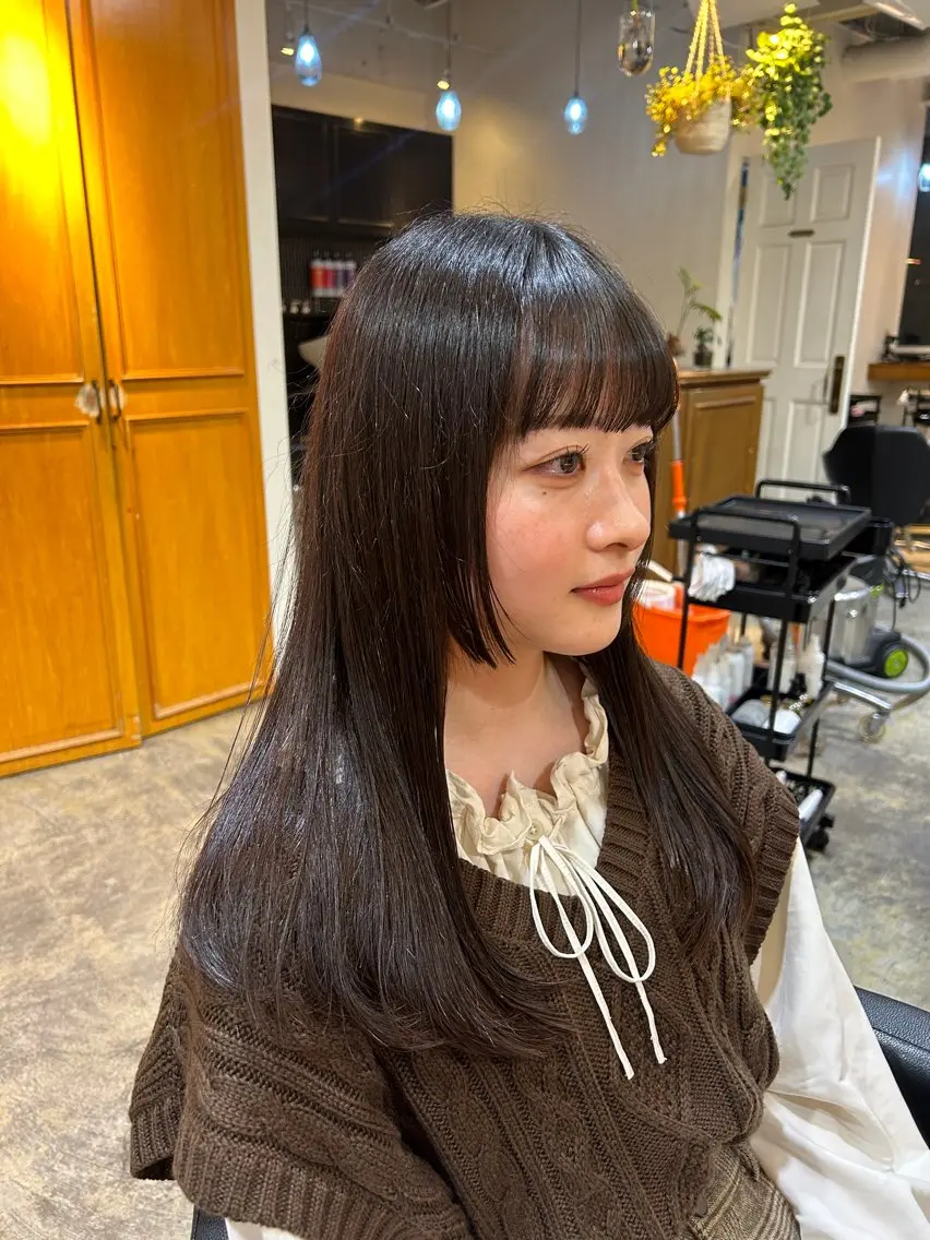 ロング カラー ナチュラル大人っぽい スタイル　MAORIのヘアスタイル