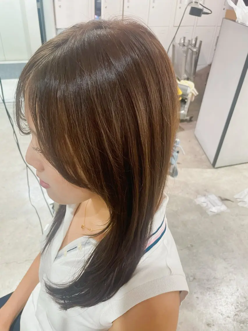 ロング カラー イエローカラー ヘアカラー mitchy モデル様募集中♪のヘアスタイル