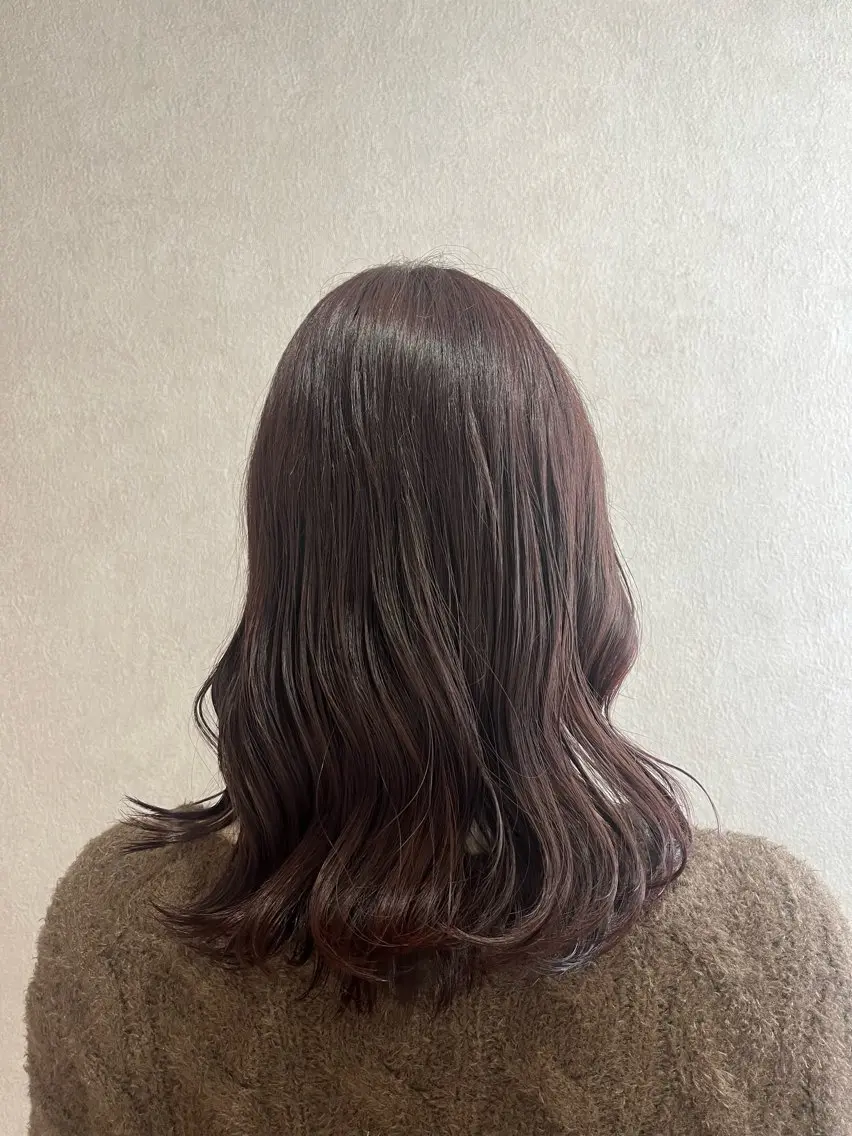 カラー ブラウンカラー バイオレットカラー バイオレットブラウン いまい ちひろのヘアスタイル