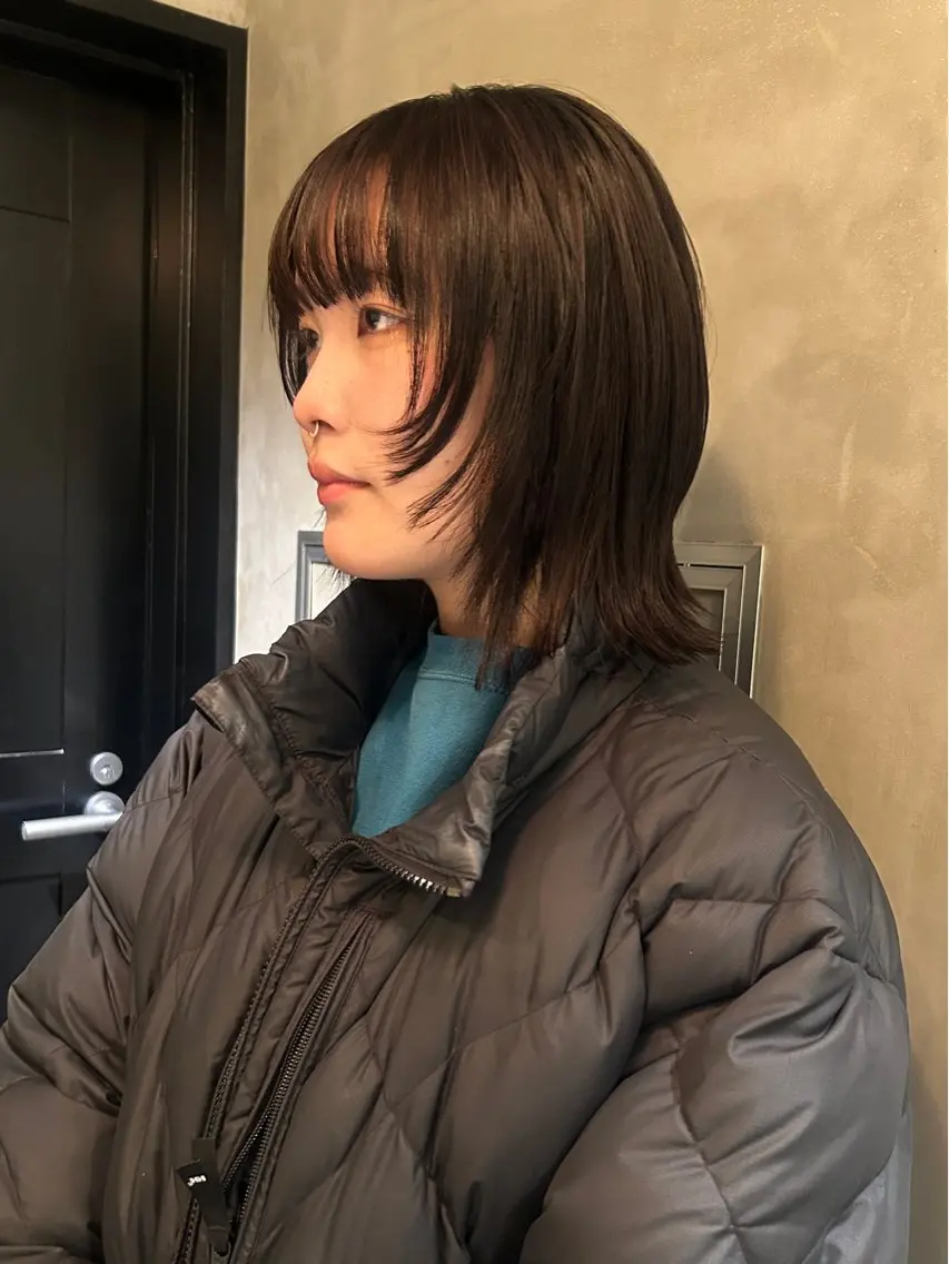 ミディアム ミディアムレイヤー レイヤーカット ウルフカット カット トリートメント ヘッドスパ デザイン/アレンジ ❤︎イシイレイのヘアスタイル