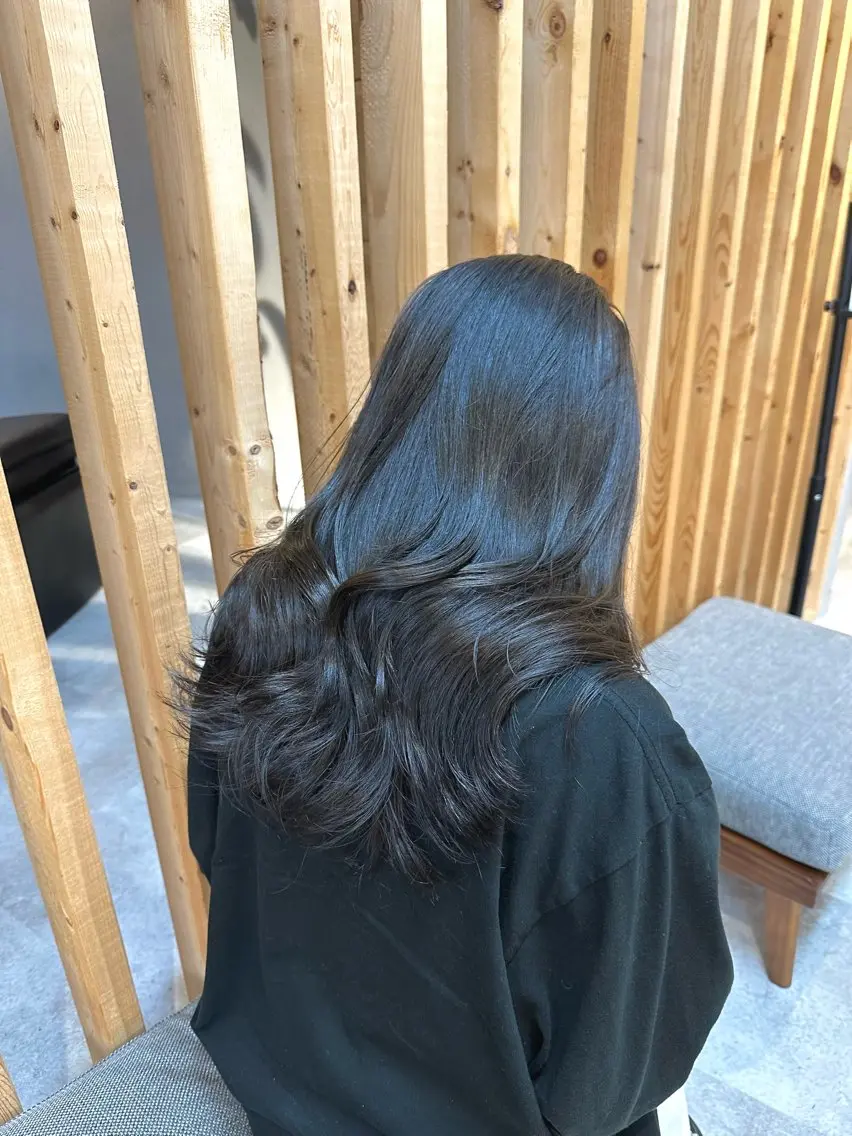 ロング カラー カット ヘアカラー トリートメント HIROKI /艶カラー/カットのヘアスタイル
