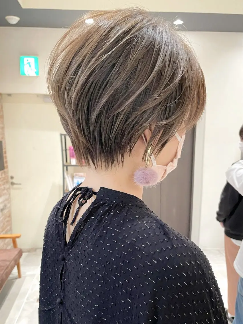 ショート カラー カット ヘアカラー ショート特化/ 似合わせ MARIAのヘアスタイル