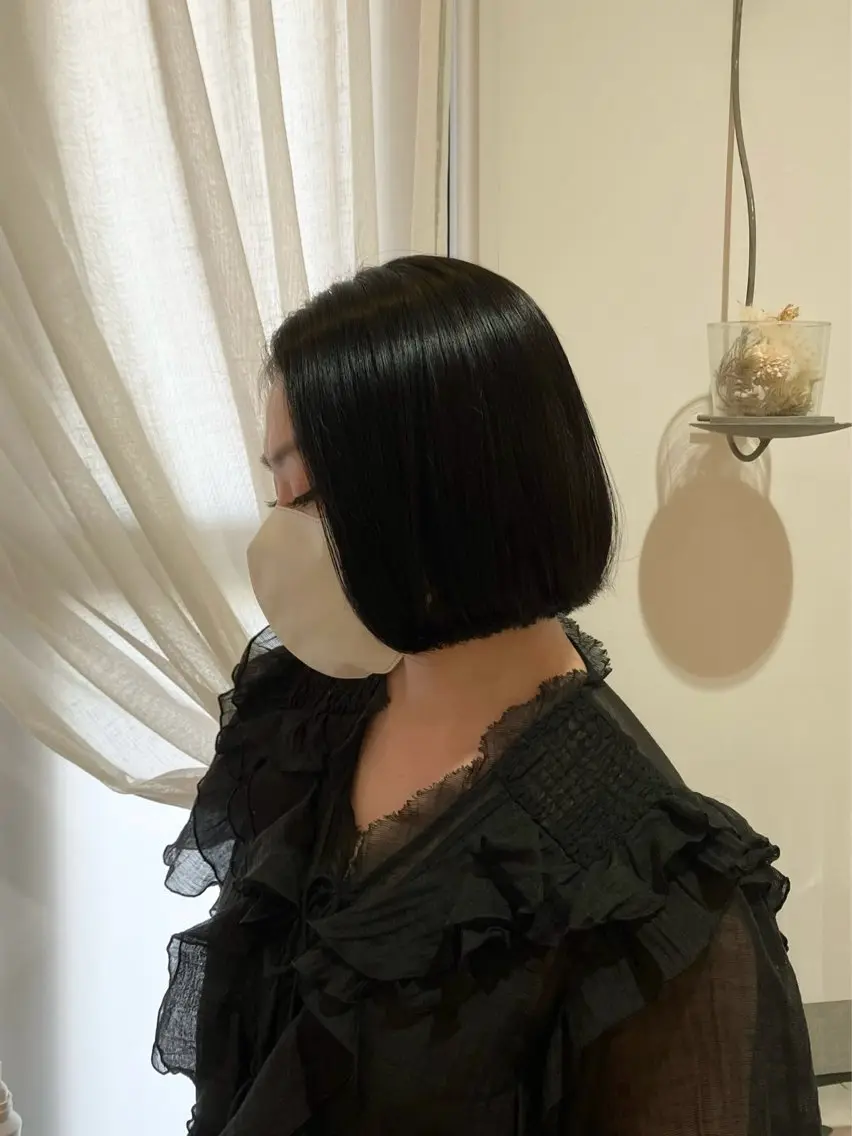 ショート ボブ 藤田 七海のヘアスタイル